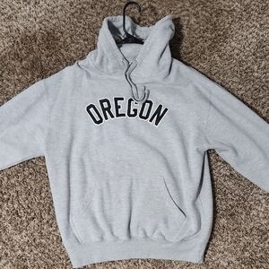 Gildan Gray Collegiate Hoodie Sweatshirt